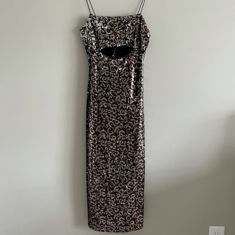 Olivaceous Sequin Dress